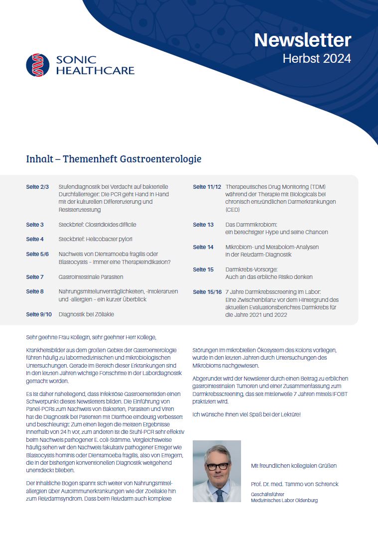 Sonic Newsletter Themenheft Gastroenterologie